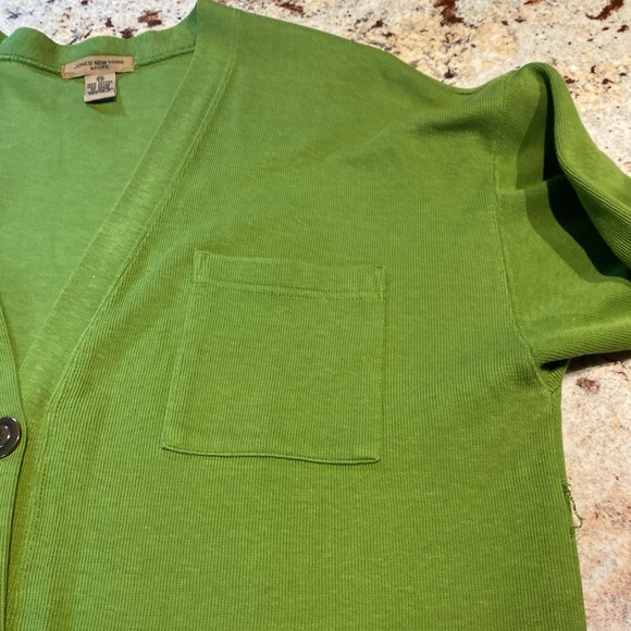 VINTAGE JONES NEW YORK SPORT CARDIGAN 100% COTTON SWEATER. - Picture 9 of 10